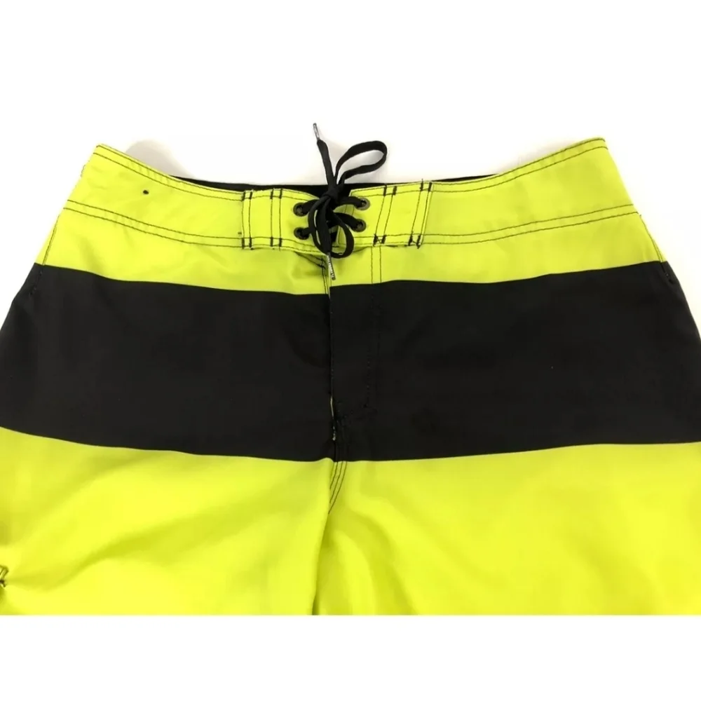 Hang Ten Men's Full Board Beach Resort Tropical Vacation Swim Shorts Size 34 Nwt